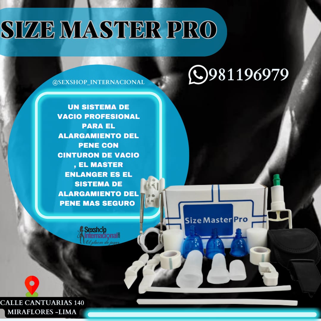 ORIGINAL DESARROLLO VIRIL-SIZE MASTER PRO-POTENCIADOR SEXUAL -SEXSHOP LIMA 971890151 